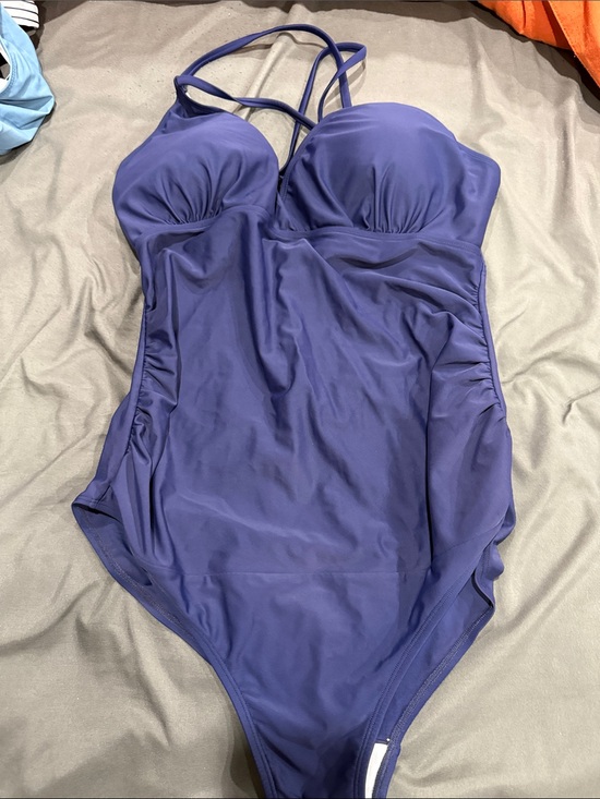 Other - Navy One-Piece Swimsuit with Crisscross Straps